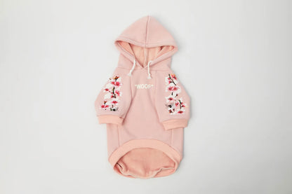 Dog Hoodie - Blossom Paws Pink