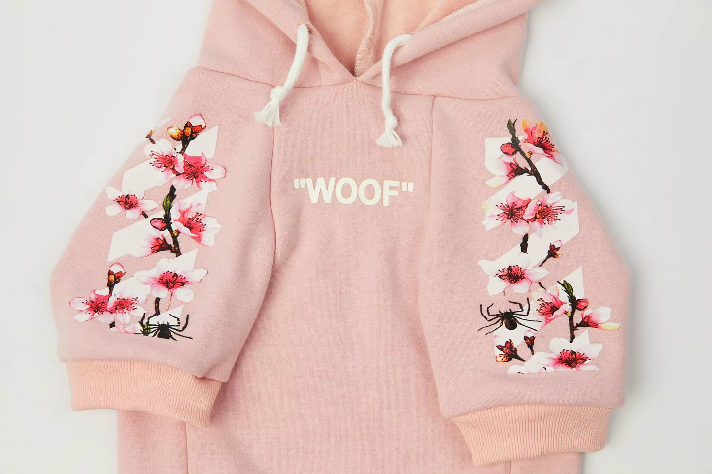 Dog Hoodie - Blossom Paws Pink